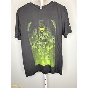Gildan Men's Halo Infinite Graphic T-Shirt Size Medium Black Short Sleeve‎